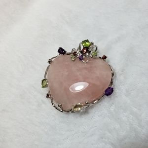 Custom Pink Quartz Pendant